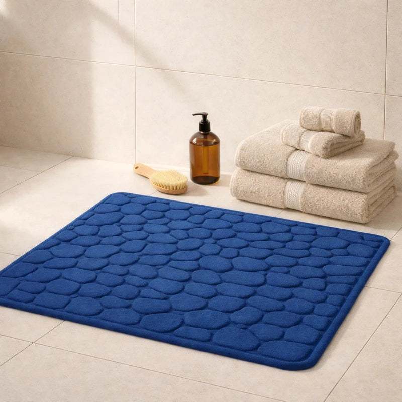 Tapis de bain moelleux en galet