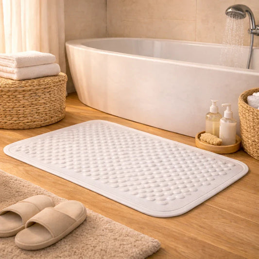 tapis antidérapant blanc