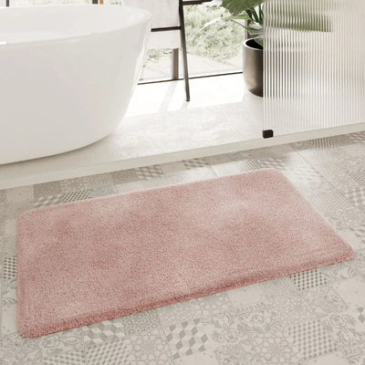 Tapis de bain rose
