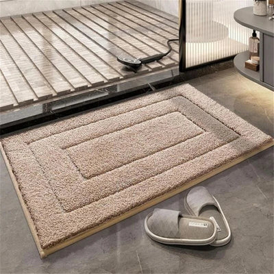 tapis de bain marron