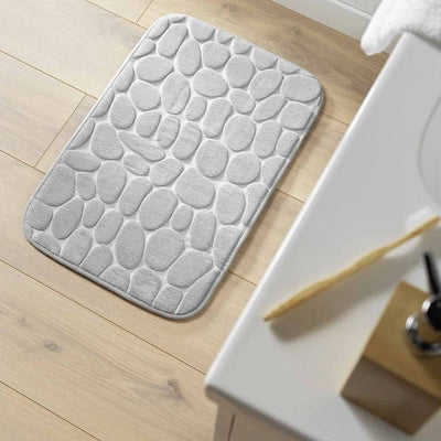 Tapis de bain gris