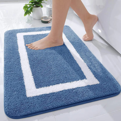 Tapis de bain rouge doux