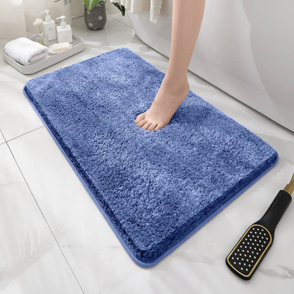 Tapis de baignoire bleu