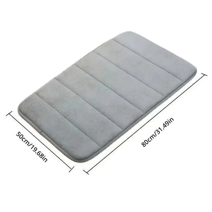 Tapis de bain gris perle