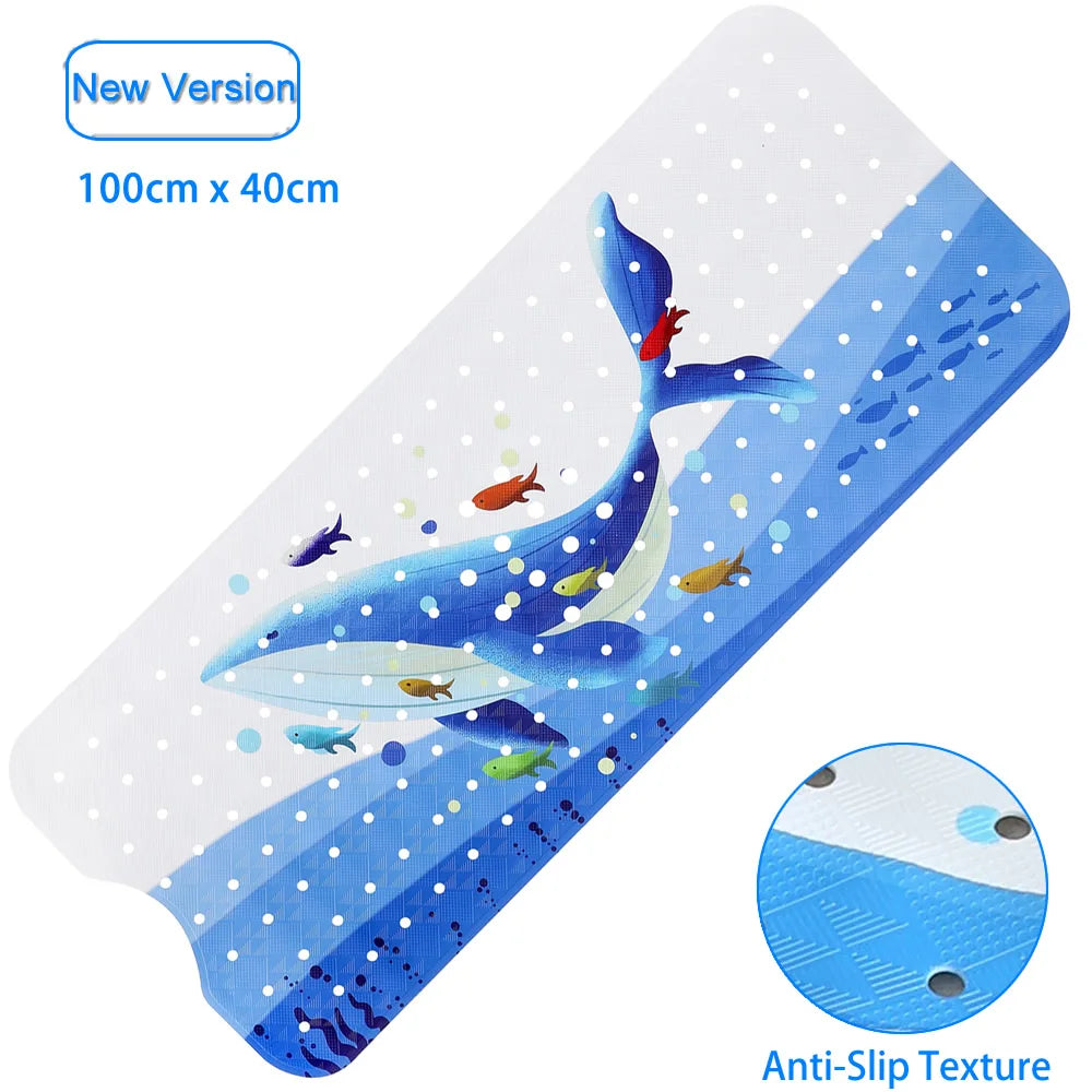 tapis de bain la baleine bleu