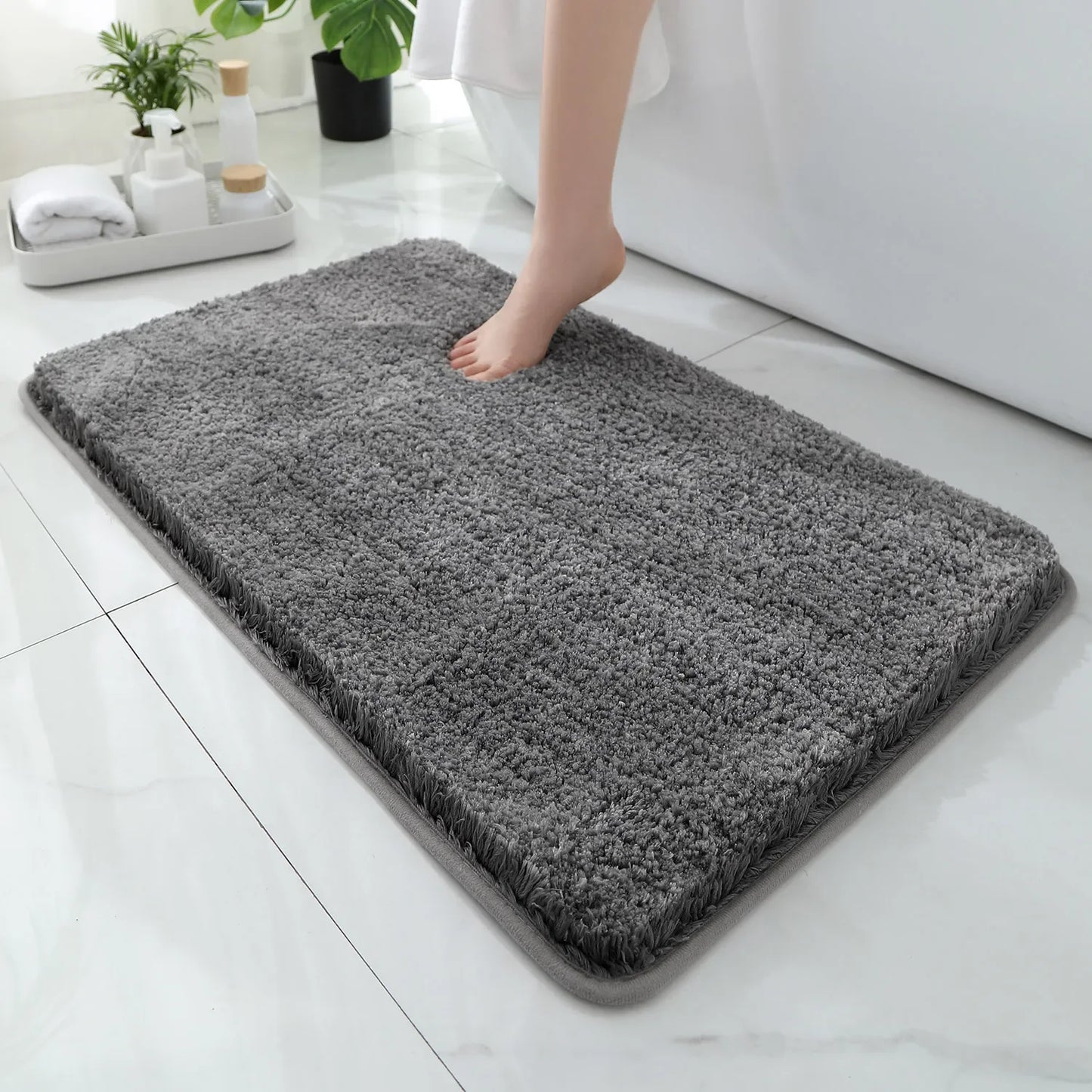 Tapis de baignoire gris