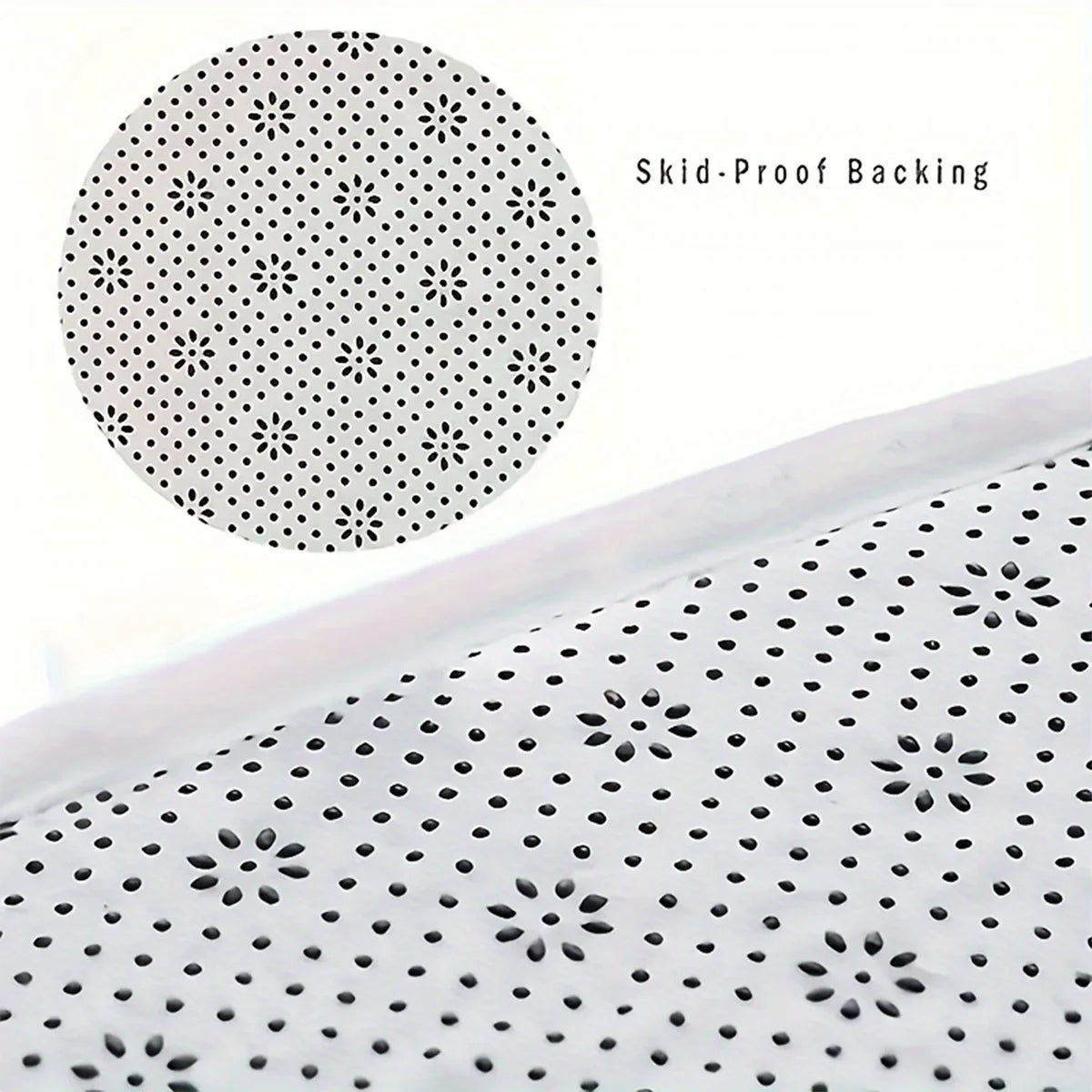 Tapis de bain incurvé en galet noir