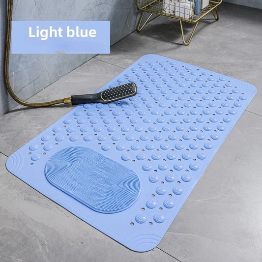 Tapis de bain antidérapant massage pour pied bleu