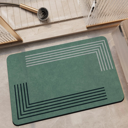 Tapis de bain 60x90 vert amande