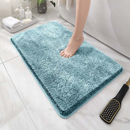 Tapis de baignoire bleu clair