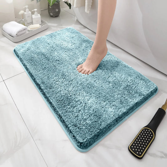 Tapis de baignoire bleu clair