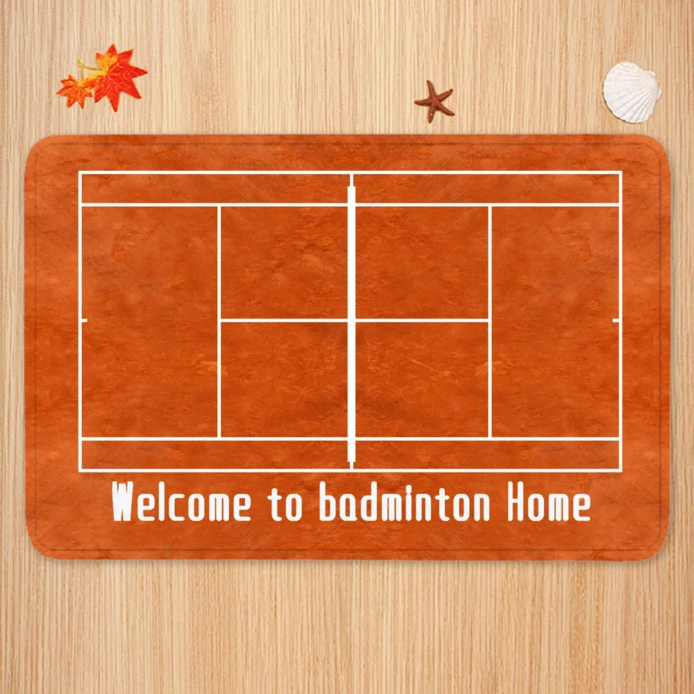 Tapis de bain badminton