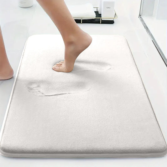 Tapis de douche absorbant blanc