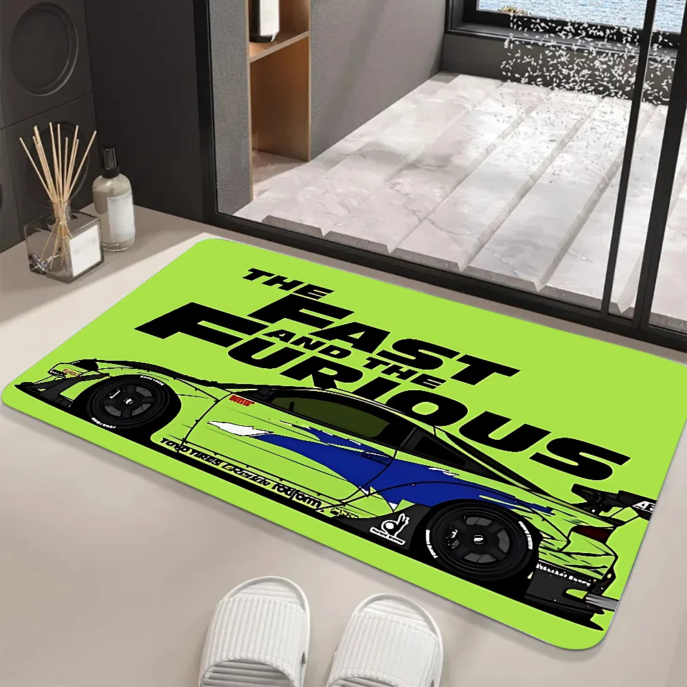 Tapis de douche voiture de course