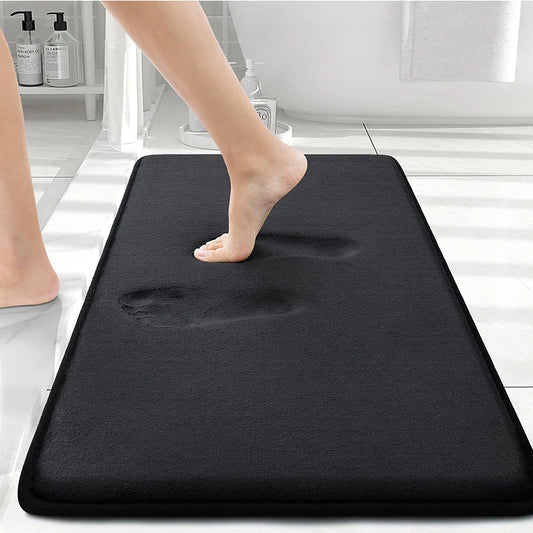 Tapis de salle de bain noir