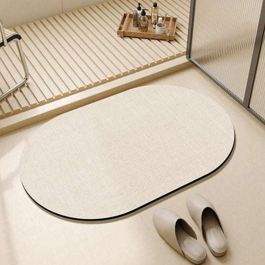 Tapis de bain antidérapant arrondi