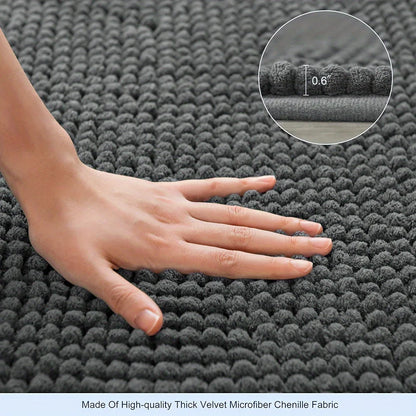 Grand tapis salle de bain chenille