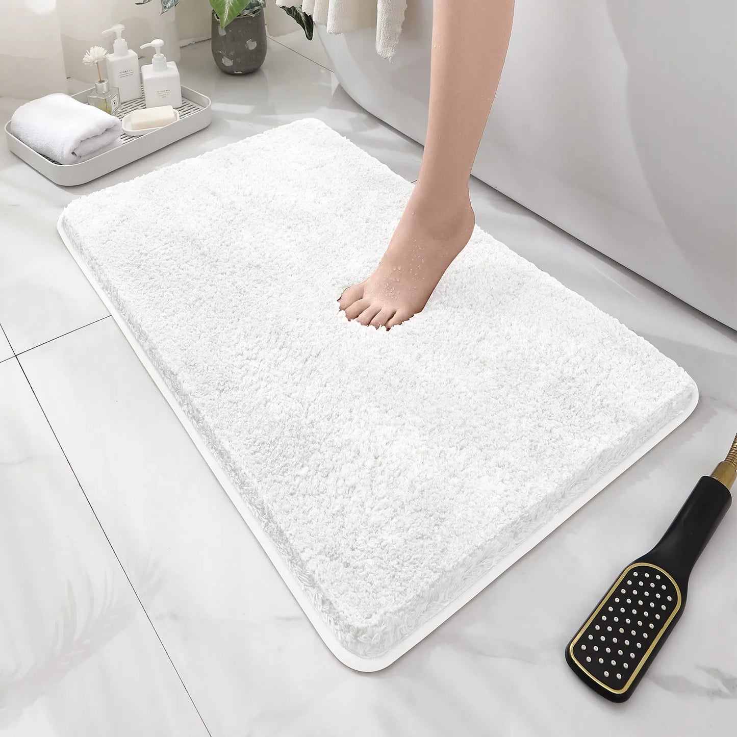 Tapis de baignoire blanc