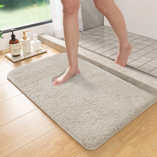 Tapis de douche antidérapant beige