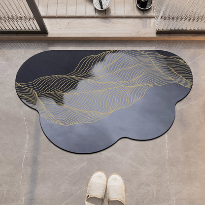 Tapis diatomite nuage noir