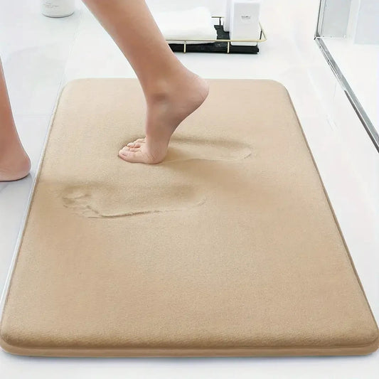 Tapis de douche absorbant beige