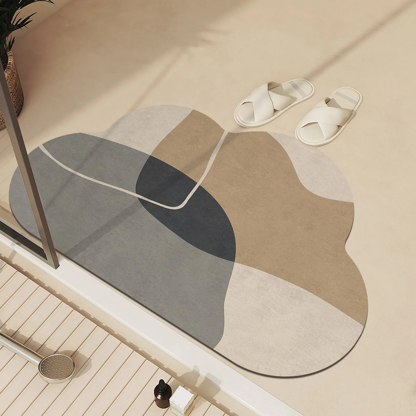 Tapis diatomite forme nuage