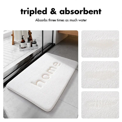 Tapis de salle de bain 120 cm moelleux gris