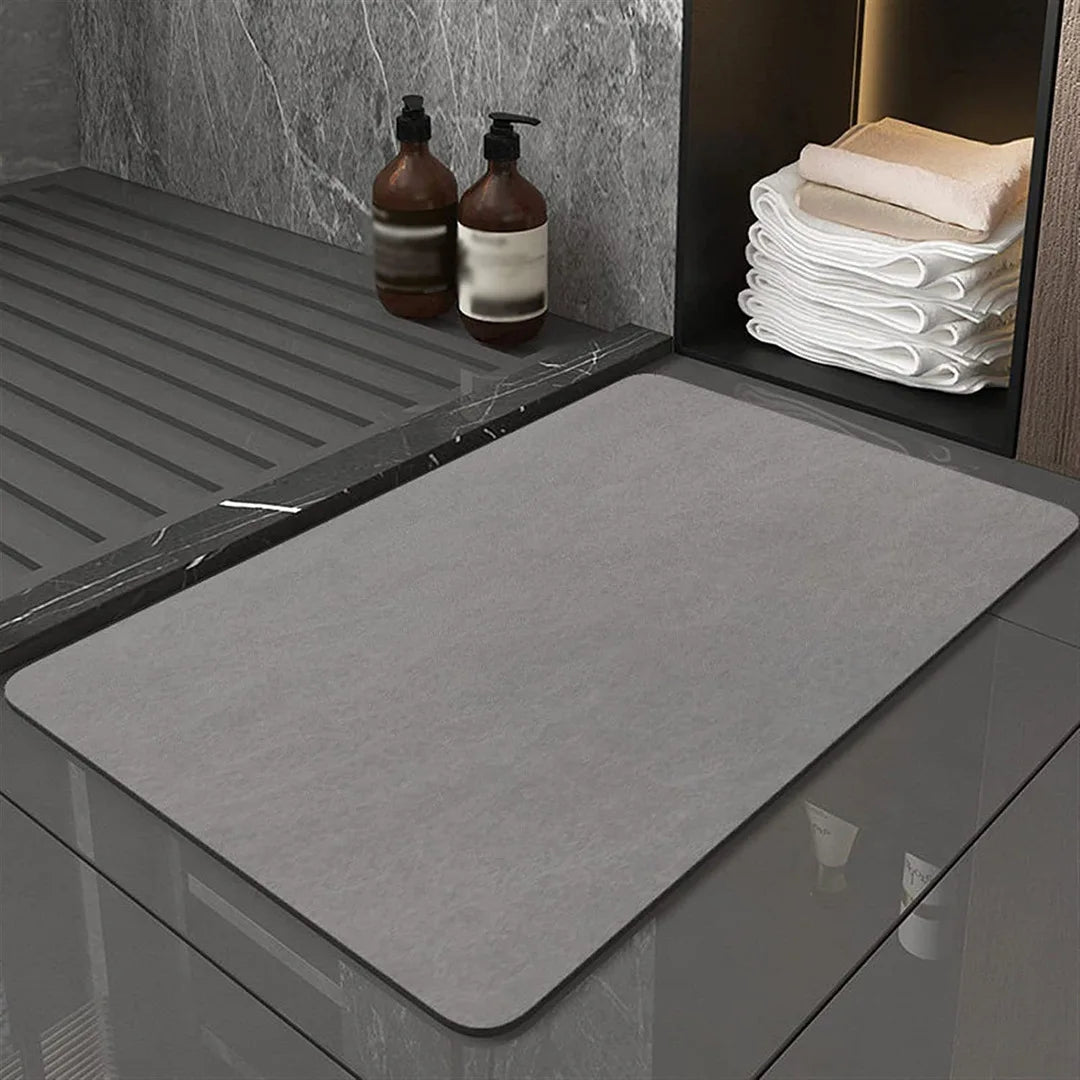Tapis diatomite gris
