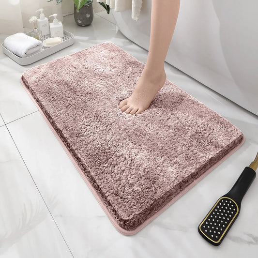 Tapis de baignoire rose
