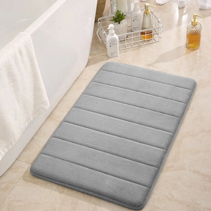 Tapis de bain gris perle