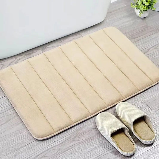 tapis de bain beige