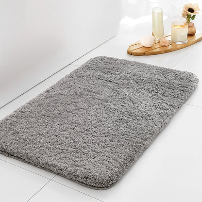 tapis absorbant pour salle de bain gris