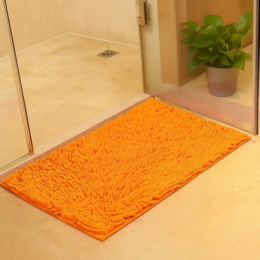 tapis de douche antiderapant orange