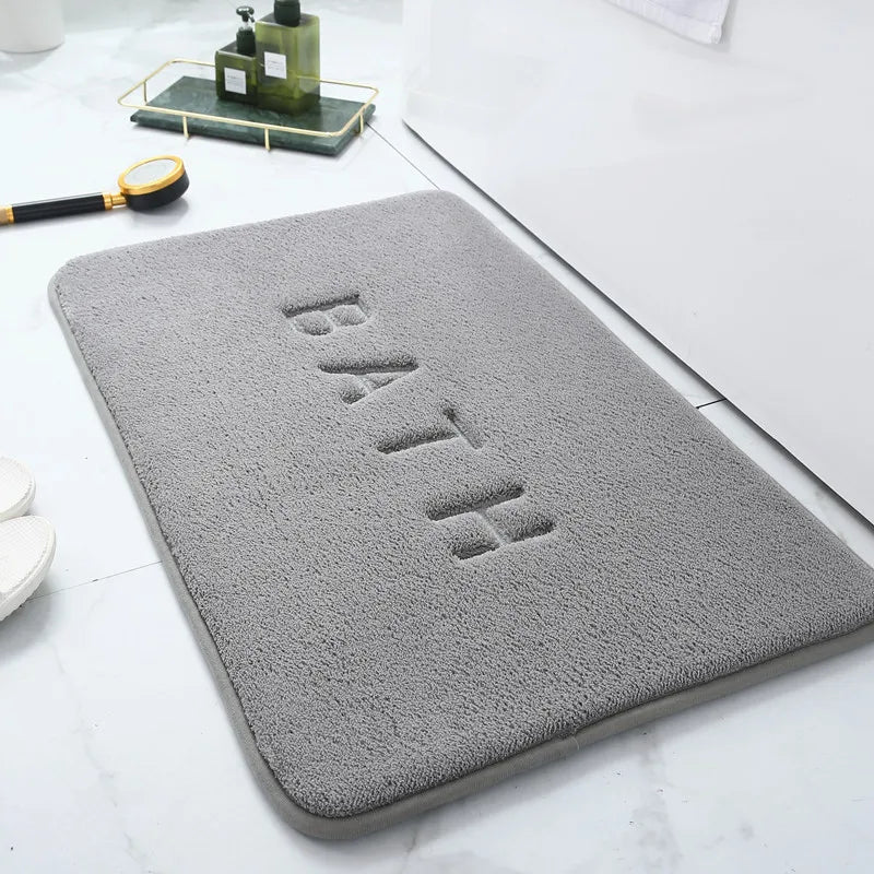 tapis de douche gris antidérapant