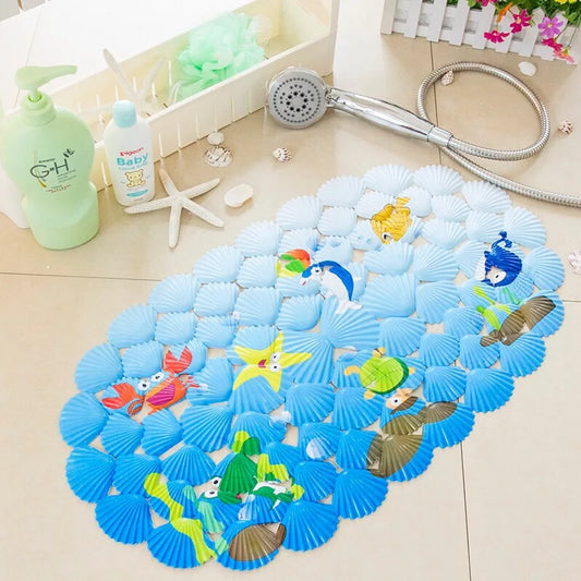 tapis de bain pour bebe avec theme de la mer