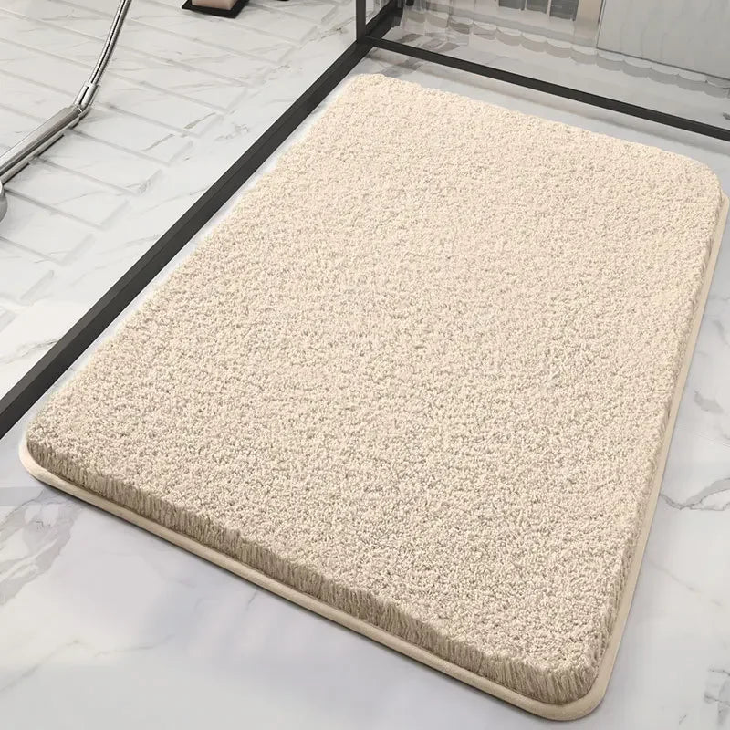 tapis de douche absorbant beige