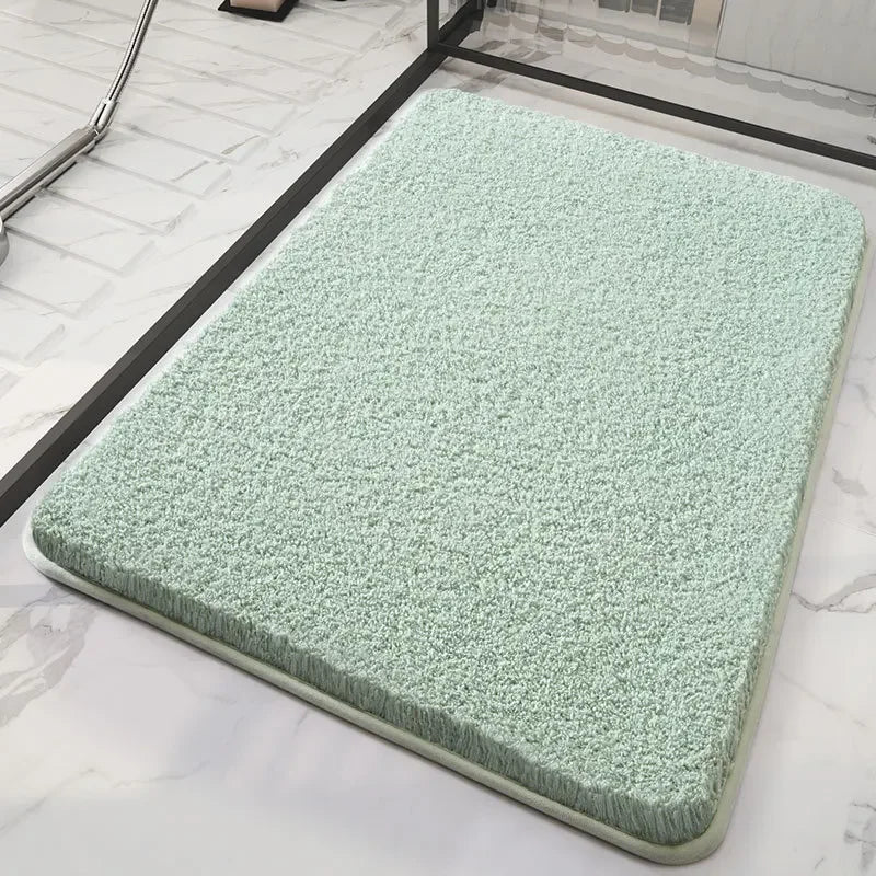 tapis de douche absorbant vert