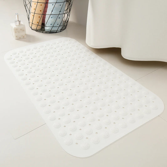 tapis de salle de bain antidérapant blanc