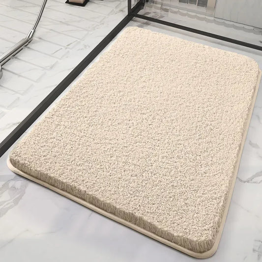 tapis de douche absorbant beige