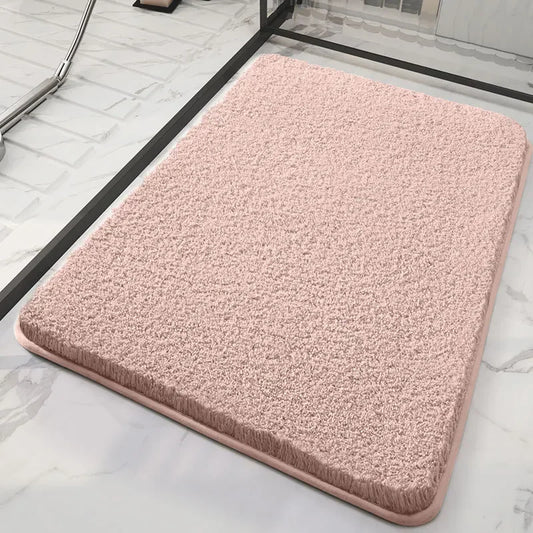 tapis de douche absorbant rose