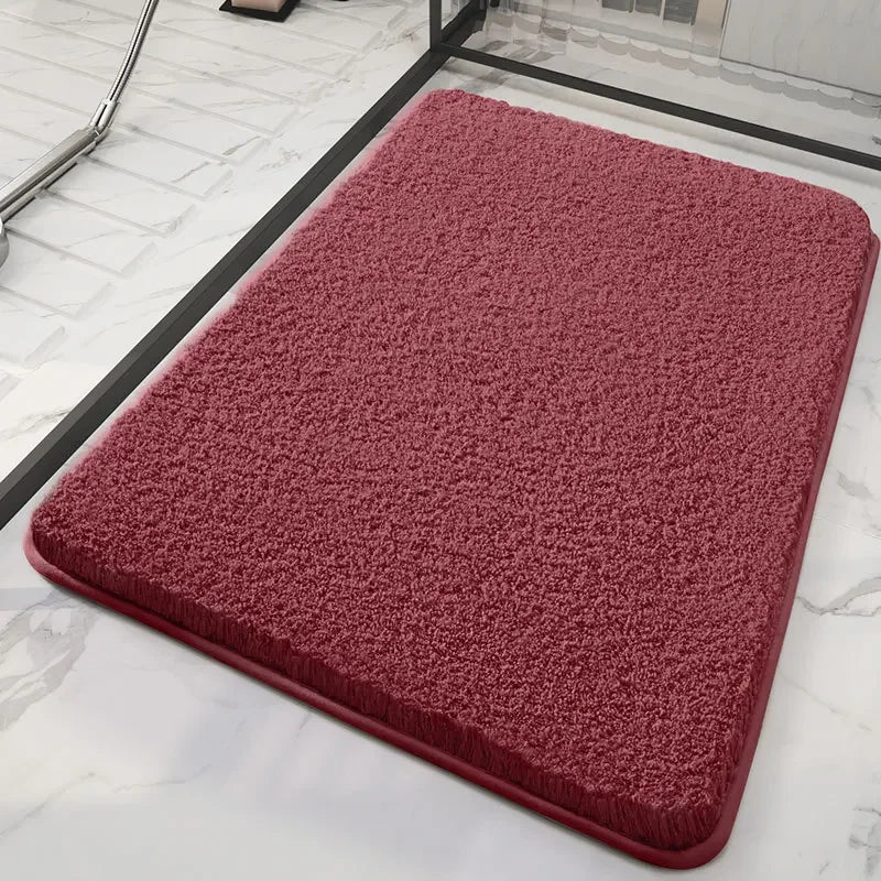 tapis de douche absorbant rouge