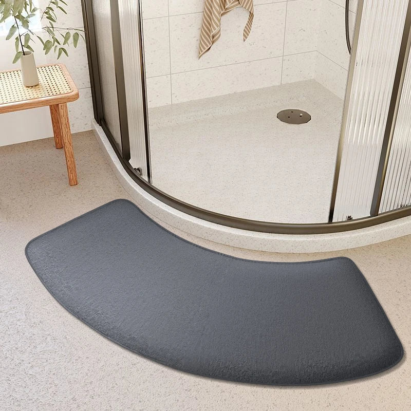 tapis de douche arrondie gris