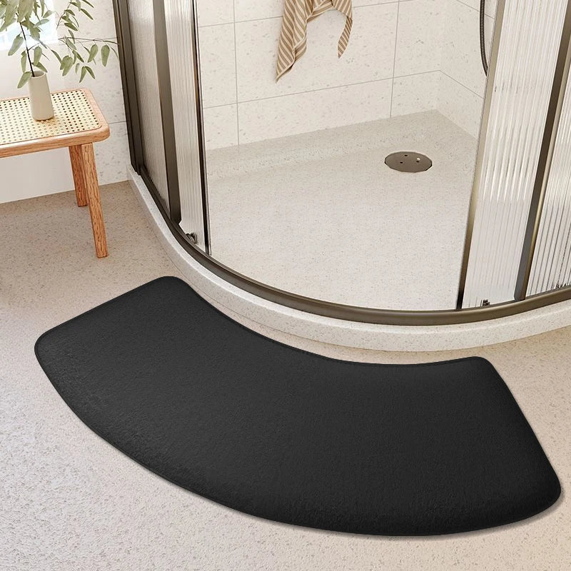 tapis de douche arrondie noir