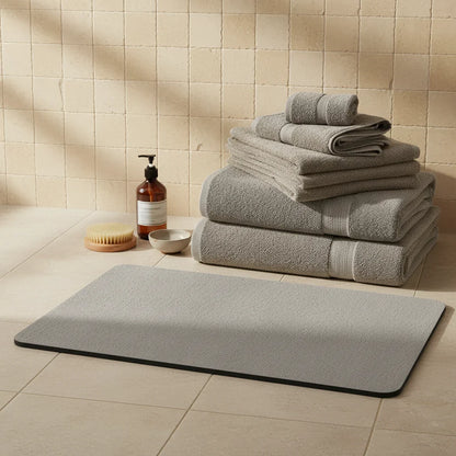 Tapis diatomite gris