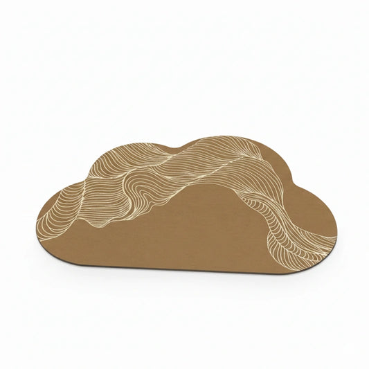 Tapis diatomite absorbant marron