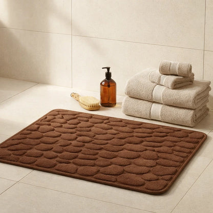 Tapis de bain moelleux en galet